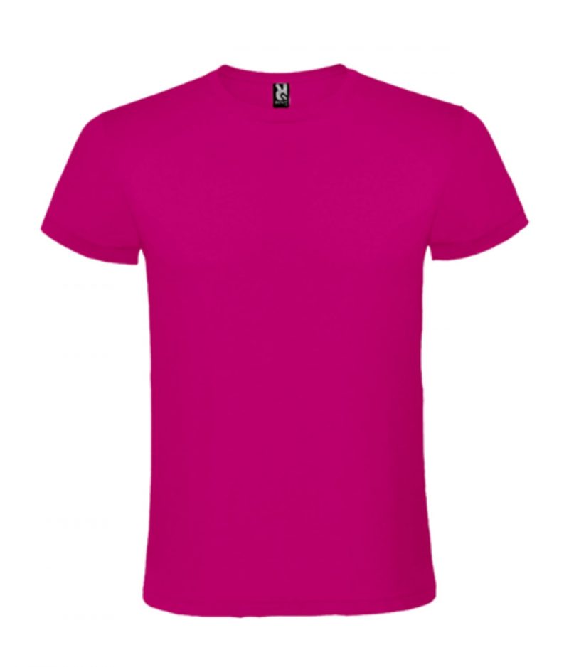Tricou Atomic de culoare roz personalizat cu logo-ul companiei pe partea din fata sau pe verso. Material Tricou Atomic de culoare roz personalizat cu logo-ul companiei pe partea din fata sau pe verso. Material