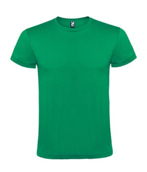 Tricou Atomic de culoare verde personalizat cu logo-ul companiei pe partea din fata sau pe verso. Material