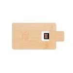 Memorie USB credit card din bambus Memorie USB credit card din bambus