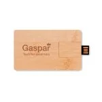 Memorie USB credit card din bambus Memorie USB credit card din bambus