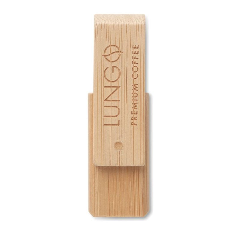 Stick USB personalizat Twisty bambus Stick USB personalizat Twisty bambus
