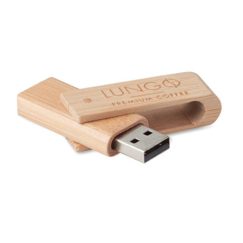 Stick USB personalizat Twisty bambus