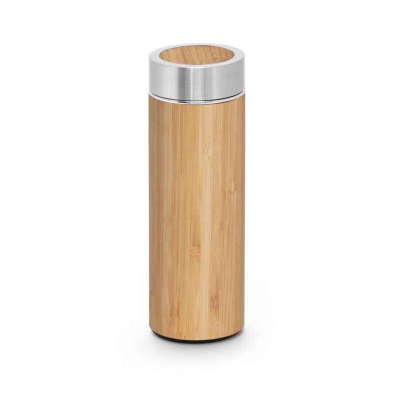 Sticla termica personalizata din bambus Naturel Sticla termica personalizata din bambus Naturel