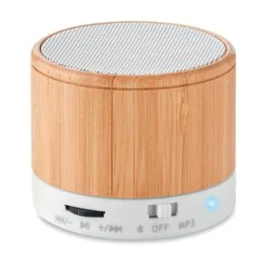 Boxa wireless Round Bamboo