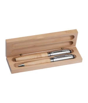 Set de scris din lemn Mark Twain