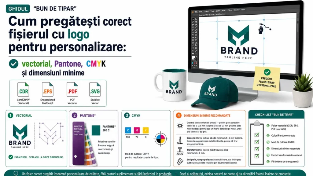 Cum pregătești fișierul cu logo pentru personalizare
